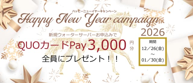 QUOカードPay3,000円分プレゼント!