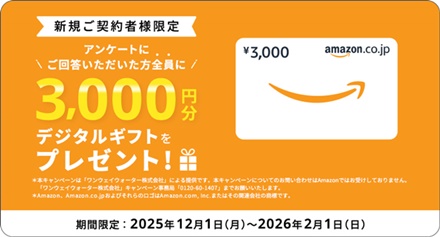 ”ワンウェイウォーターキャンペーン”
