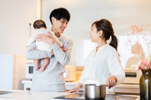 夫婦2人+赤ちゃん